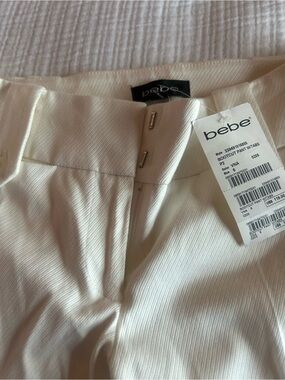bebe Cream Bootcut Pants